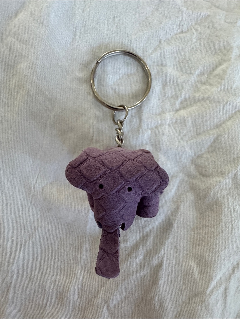 Purple Elephant Keychain Plush - Unbranded